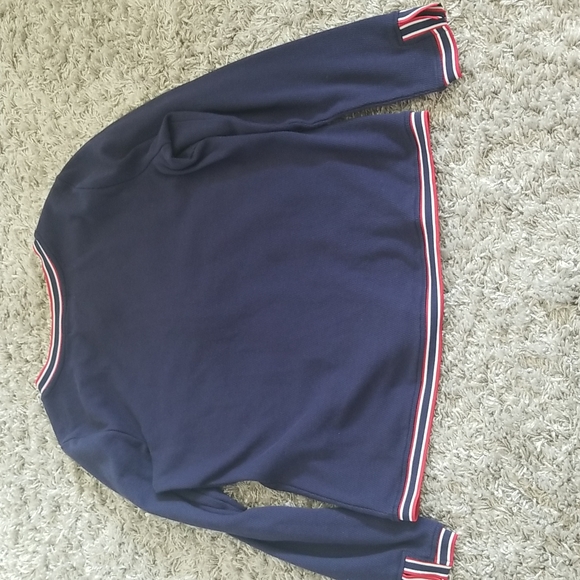 (M) Cathy Daniels Zip Up Cardigan Metallic Gold Zipper Varsity Style - Picture 5 of 5